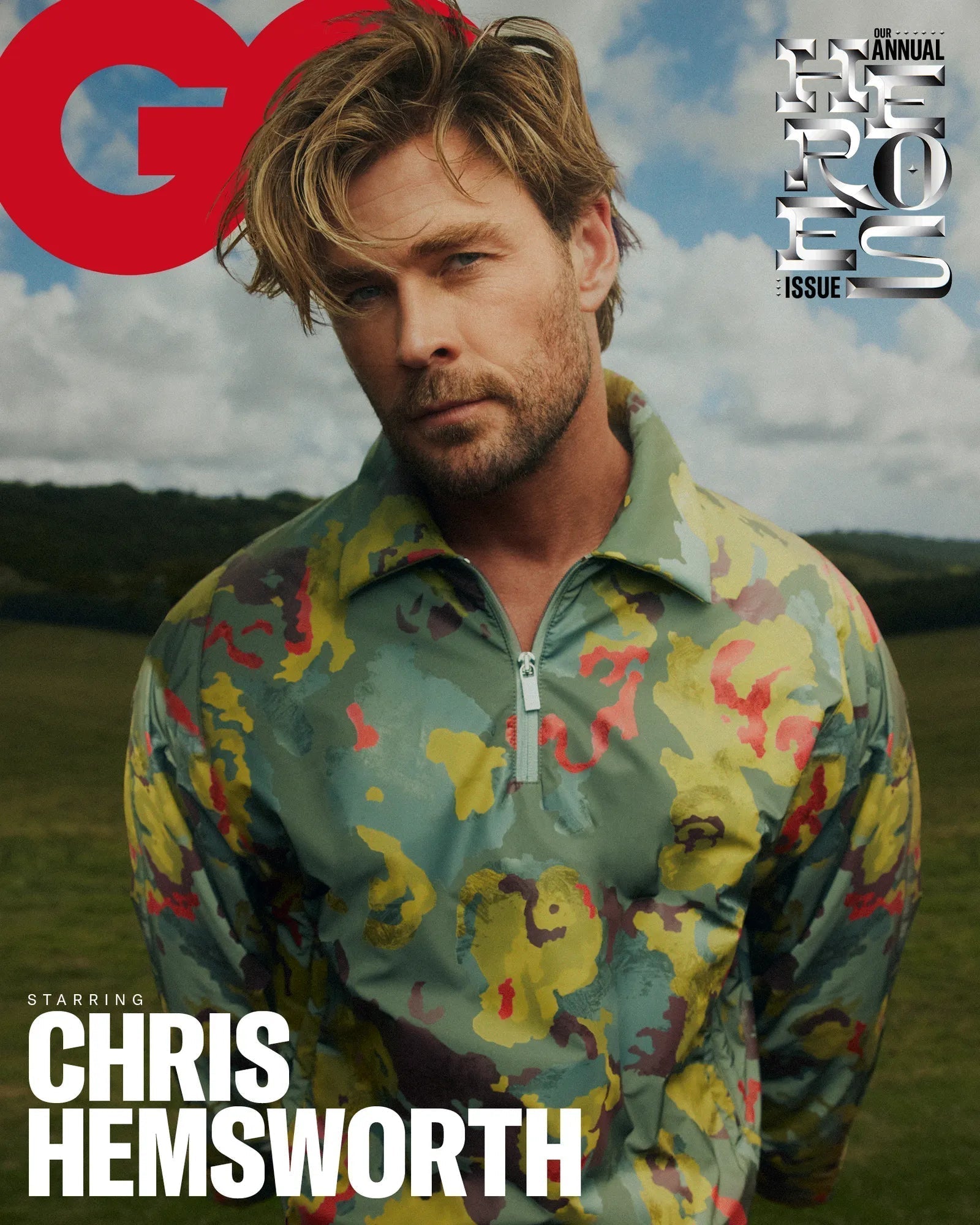 GQ BRITISH COVER SHOOT WITH CHRIS Hemsworth